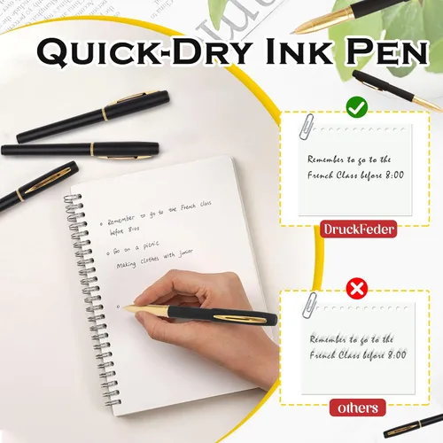 Vista 4 de Juego de 30 bolígrafos de gel de punta fina, tinta negra, de escritura suave, bolígrafos de gel con rodillo de 0.7 mm, para oficina