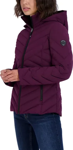 Vista 3 de Nautica Chaqueta acolchada ligera y elástica para mujer con capucha extraíble