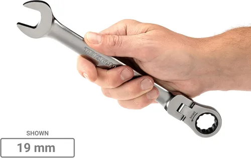 Vista 7 de TEKTON Juego de llaves combinadas con cabeza flexible de 12 puntos, 19 piezas (6-24 mm) WRC95003
