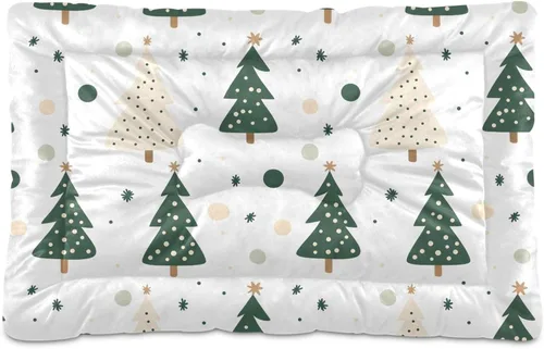 Vista 45 de Almohadilla de cama para mascotas con estampado de vaca 3D, tapete suave para cama de perro con parte inferior antideslizante, almohadilla de jaula