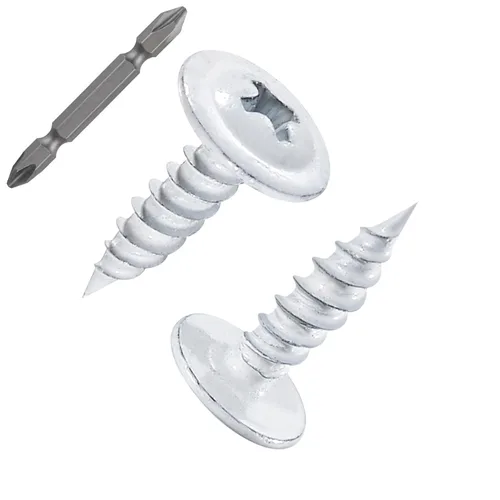 Vista 23 de Tornillos WenSilon #4×1" de cabeza de armadura Phillips para madera con galvanizado negro, autorroscantes para metal rápido.