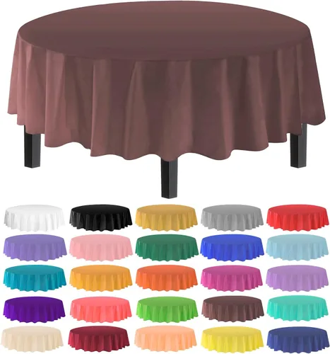Vista 14 de allgala Juego de 12 manteles de plástico premium para mesa, desechables - 54 x 108 pulgadas - Impermeable, resistente a manchas, fácil de limpiar