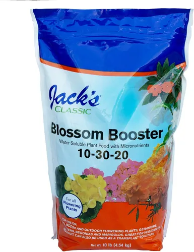 Vista 7 de Jack's Classic 10-30-20 Blossom Booster Fertilizante soluble en agua con micronutrientes para aumentar el color y la cantidad de flores en plantas