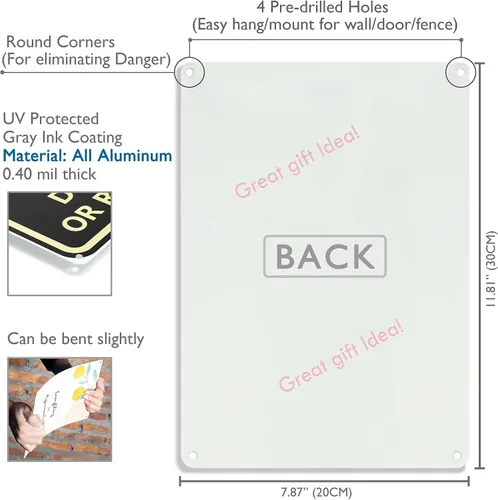 Vista 2 de Divertido letrero de metal con diseño de hongos y rana: bonita decoración de bosque y casa de campo para baño, cocina, dormitorio y hogar, 12 x 8