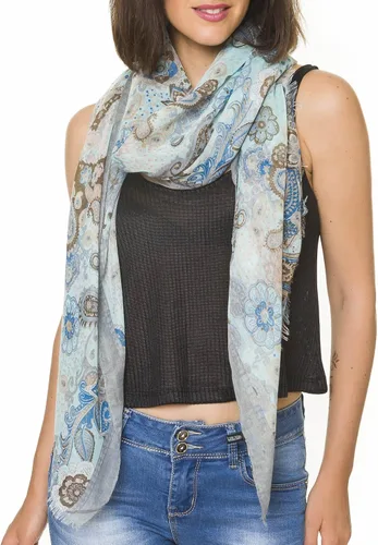 Vista 3 de Bufanda para mujer, ligera, cachemira, a la moda, para primavera, verano, bufandas, chal