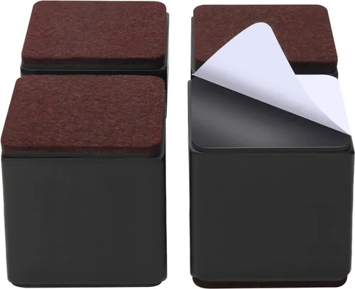 Vista 8 de Ezprotekt Elevadores de cama y muebles de 2 pulgadas, elevadores redondos pesados para sofá y sillas, ancho de 2.4 pulgadas, añade 2 pulgadas