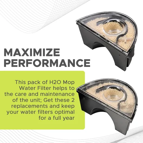 Vista 5 de H2O MOP® Accesorios de limpieza de vapor HD (2 filtros de repuesto de agua HD)