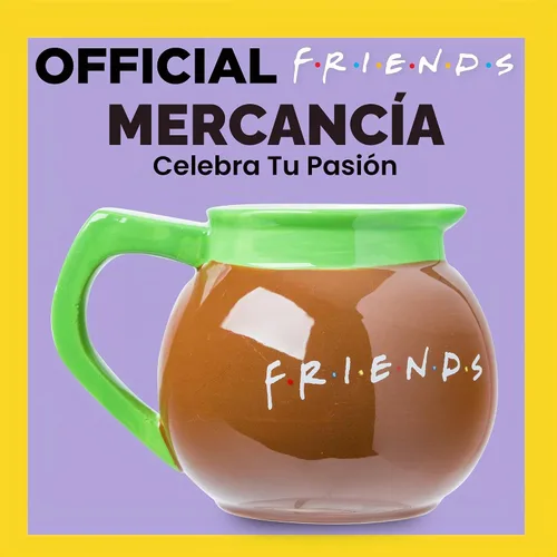 Vista 4 de Silver Buffalo FRIENDS TV Central Perk Coffee Pot, 3D Sculpted Mug, 20oz Cerámica, Taza de café, 0.59 Litros Central Perk Pot