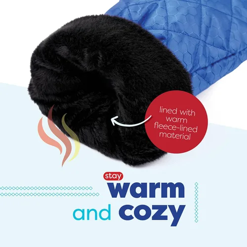 Vista 6 de SCRUBIT Rascador de hielo con guante, raspador de parabrisas de automóvil para hielo y nieve con guante de forro polar, raspa y quita la nieve