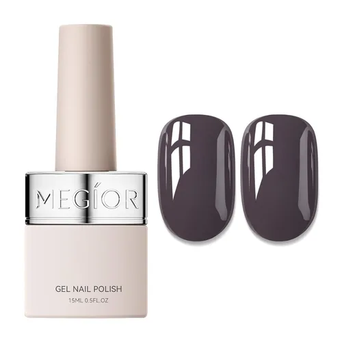 Vista 50 de MEGIOR Esmalte de uñas de gel libre de TPO, 0.5 onzas líquidas, base de gel transparente para remojar la lámpara de uñas LED, capa base de larga