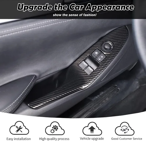 Vista 6 de Compatible con Mazda MX-5 ND Miata 2016 2017 2018 2019 2020 2021 2022 2023 2024 automóvil ABS 4 piezas de puertas delanteras y traseras aspecto