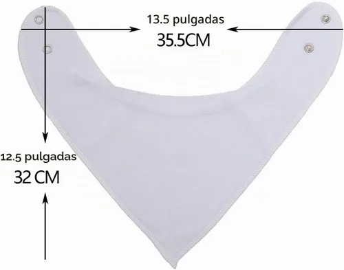 Vista 3 de Maiwa Baberos tipo bandana de algodón blanco para bebés, niñas y niños, para babeo y dentición, paquete de 8