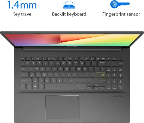 Vista 4 de ASUS VivoBook 15 S513 - Portátil delgado y ligero, pantalla FHD de 15.6 pulgadas, procesador AMD Ryzen 5 5500U, gráficos Radeon, 8 GB DDR4 RAM, 512