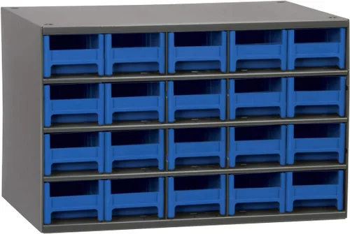 Vista 5 de Akro-Mils Gabinete de almacenamiento de acero para garaje, gabinete organizador de metal para piezas pequeñas, herramientas, clavos, tornillos