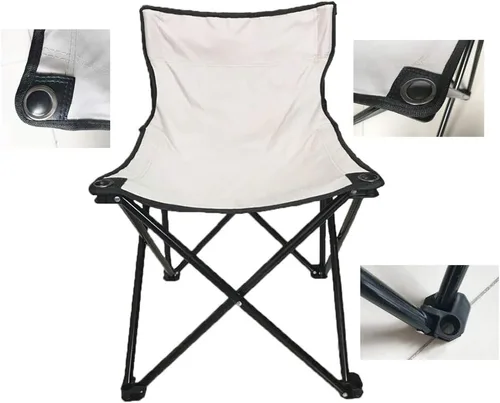 Vista 9 de Smartmak Silla de sauna plegable rápida, reforzada, adecuada para sauna, playa y picnic, color negro