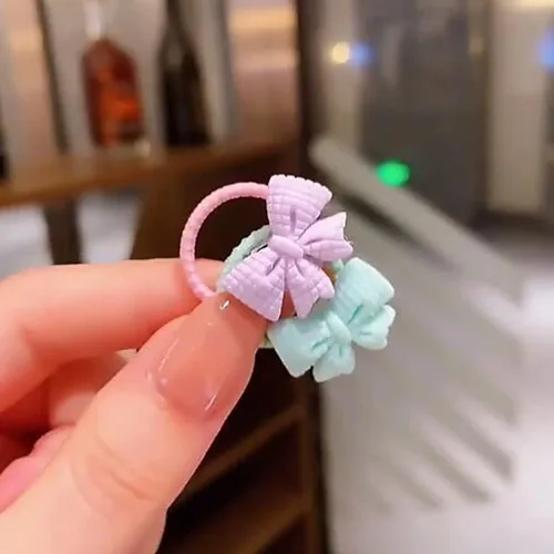 Vista 2 de 40 ligas para el cabello para niñas, lindas bandas elásticas para el cabello, soportes suaves para coletas, accesorios para el cabello para bebés