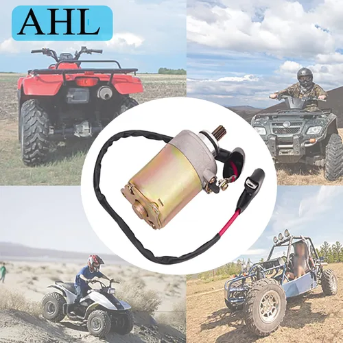 Vista 7 de AHL Motor de arranque de 9 dientes compatible con GY6 Carter Talon Yerf Dog 150cc Go Karts 125cc Taotao SUNL Baja Icebear Tank Roketa 152QMI 157QMJ