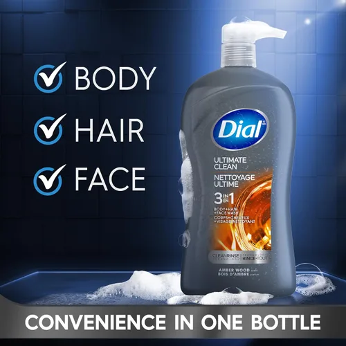 Vista 3 de Jabón Hydro Fresh para cuerpo y cabello Dial For Men, 32 onza