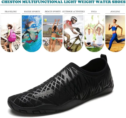 Vista 7 de Cheston Zapatos acuáticos de secado rápido para hombre y mujer