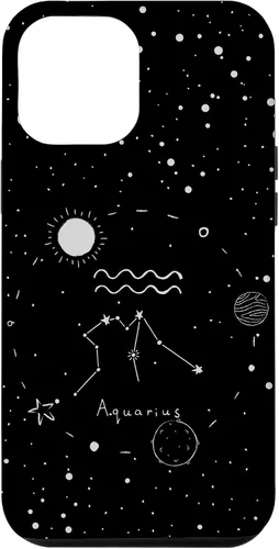 Vista 26 de Aquarius Astrology Celestial Zodiac Sign Aesthetic Case for iPhone 17
