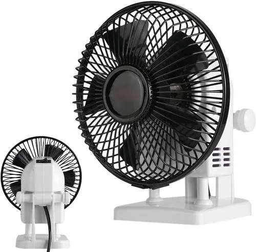 Vista 7 de Dioche Mini ventilador eléctrico de uñas con flujo de aire de 13 W de alto, ventilador de escritorio portátil con 2 ajustes de velocidad