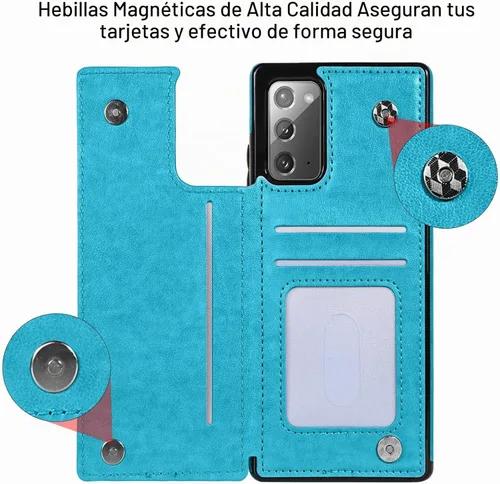 Vista 5 de BENTOBEN Funda tipo cartera para Samsung Galaxy Note 20 5G, piel sintética, resistente, resistente, a prueba de golpes, con ranuras para tarjetas