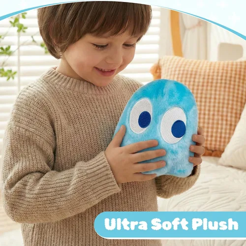 Vista 4 de Pingong Peluche fantasma azul, 6 pulgadas, animal de peluche suave, regalo de cumpleaños para niños y niñas