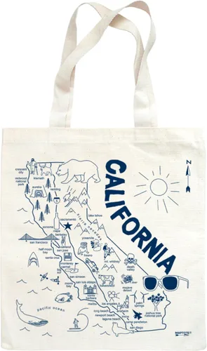 Vista 6 de MAPTOTE Bolsa de lona de comestibles, bolsa de lona de algodón reutilizable para compras, viajes a la playa y viajes, respetuosa con el medio