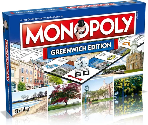 Vista 2 de Monopoly Juego de mesa Massachusetts Edition: 2-6 jugadores Juegos de mesa familiares para niños y adultos, juegos de mesa para niños de 8 años