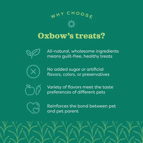Vista 3 de Oxbow Simple Rewards - Golosinas de conejillo de indias y conejos, plátano