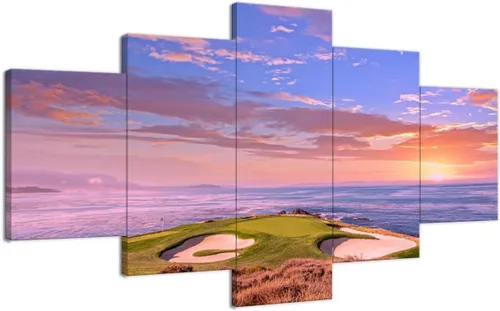Vista 8 de chenchenArt Payne's Valley Golf Course 19th Hole - Arte de pared para sala de estar, dormitorio, baño, decoración del hogar, campo de golf