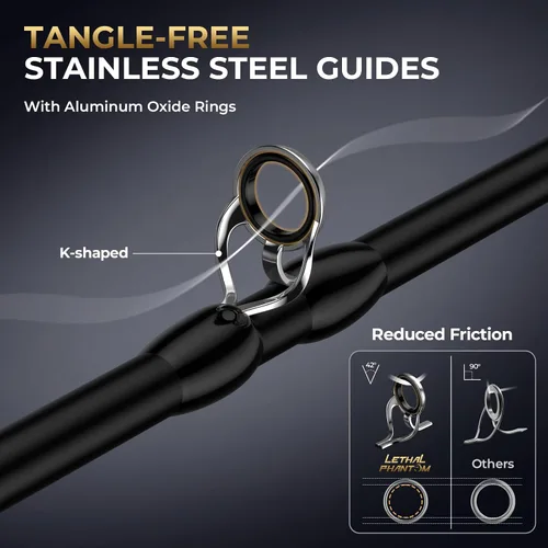 Vista 11 de KastKing Lethal Phantom Twin-Tip Fishing Rod and Reel Combo