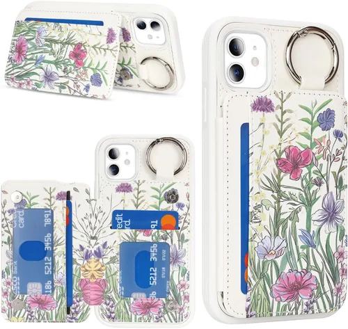 Vista 23 de Havaya Funda compatible con iPhone 11, cartera MagSafe con tarjetero - Funda magnética desmontable 2 en 1 - Ranuras para tarjetas de crédito
