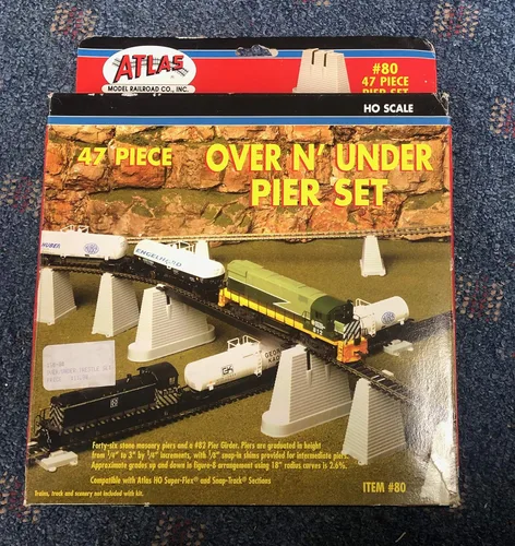 Vista 4 de Juego de muelles (juego de 47 piezas) HO Scale Atlas Trains