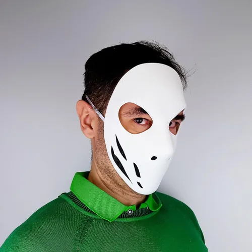 Vista 5 de Tactical Skull Stealth Assassin Mask 3D Printed Horror Villain Cosplay Halloween Costume Mask