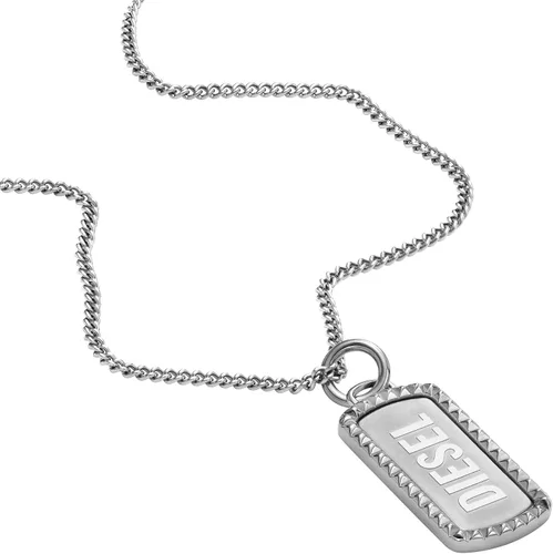 Vista 2 de Diesel Pulsera de acero inoxidable y cuero para todo género