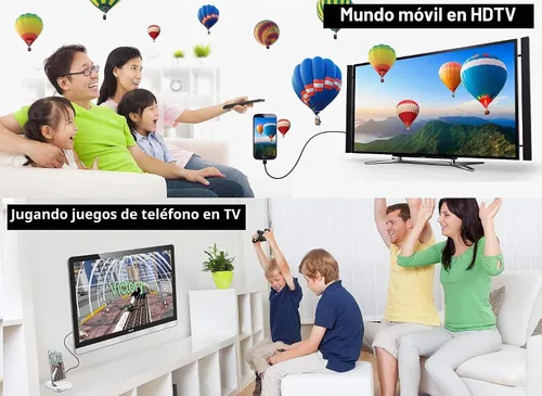 Vista 8 de Adaptador HDMI USB tipo C Cable MHL 4K convertidor de video compatible Samsung Galaxy S24 S23 S22 S21 S20 S10 Note 20 LG V35 Android Phone iMac