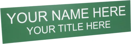 Vista 22 de ExcelMark Placa de nombre personalizada para puerta, oficina, pared, personalizada con tu texto, 2 x 8 pulgadas (1 línea, negro)