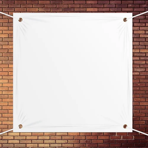 Vista 9 de Zonon Pancartas grandes en blanco y letreros de tela Oxford de poliéster para decorar con cuerda colgante para pared interior y exterior, carteles