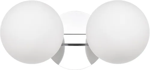 Vista 22 de Apliques de pared cromados, aplique de globo moderno de 1 luz, lámpara de pared para dormitorio, baño, sala de estar y pasillo, iluminación