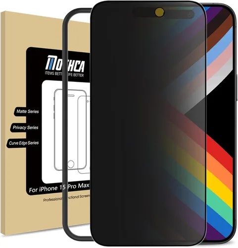 Vista 9 de Mothca Protector de pantalla de privacidad mate para iPhone Air [6.5 pulgadas] con herramienta de fácil instalación, antiespía antirreflejos