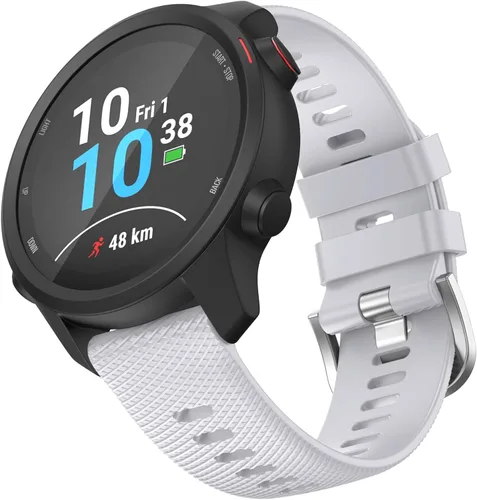 Vista 13 de OVERSTEP Correa de reloj para Garmin Venu 2 Plus/Venu SQ/Forerunner 645/245 Correa de muñeca de liberación rápida para Garmin Vivoactive 3