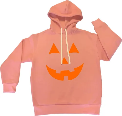 Vista 31 de Go All Out Jack O Lantern Pumpkin Face Halloween Divertida sudadera con capucha para hombre y mujer Naranja