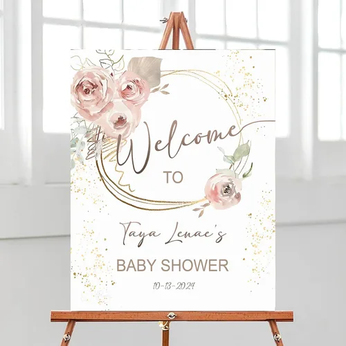 Vista 20 de Letrero de bienvenida de oso de peluche para baby shower, cartel de bienvenida de bienvenida de baby shower, letrero de bienvenida al baby shower
