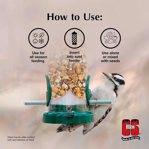 Vista 5 de C&S Wild Bird Woodpecker Seet Nuggets Mega Box, 8 libras