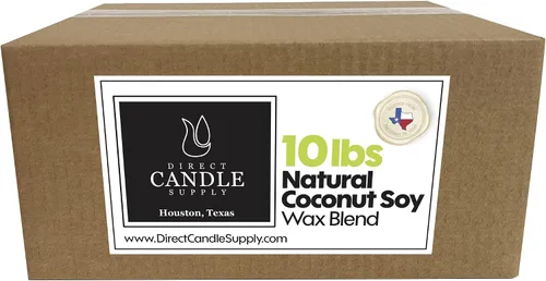 Vista 9 de Direct Candle Supply - Mezcla de cera de soja y coco para hacer velas - Mezcla cremosa de 5 libras para formulación de fragancias de alta carga