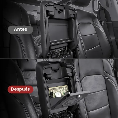 Vista 5 de DIAMOOKY - Consola central de metal organizador oculto para Jeep Wrangler y Gladiator