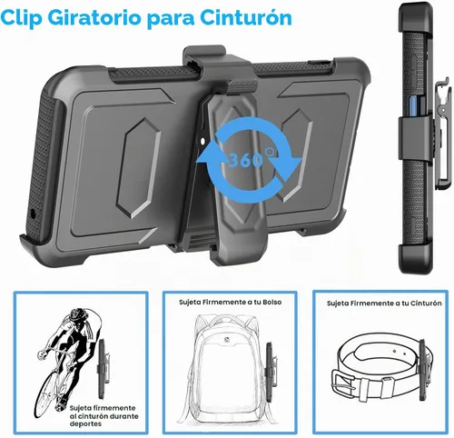 Vista 6 de Njjex Funda para Moto G 5G 2022, para Motorola G 5G 2022, funda de teléfono [Nbeck] a prueba de golpes resistente con protector de pantalla