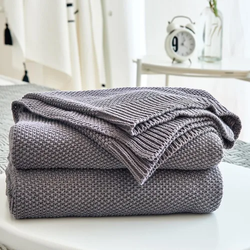 Vista 12 de Longhui bedding - Manta de punto trenzado de algodón negro para sofá, silla, cama, decoración del hogar, 2.5 libras, 50 x 60 pulgadas, ligera