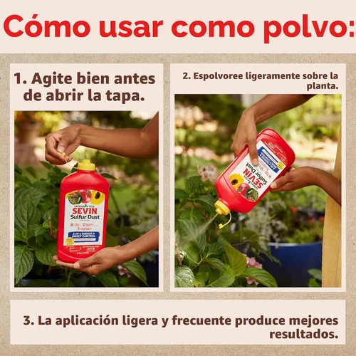 Vista 4 de Polvo de azufre Sevin, 1.25 libras